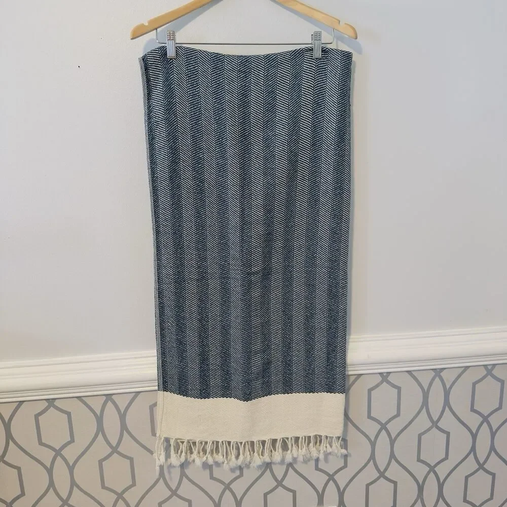 Smyrna Turkish Cotton Beach Blanket Towel Throw Versatile Oversized Shawl 66x33
